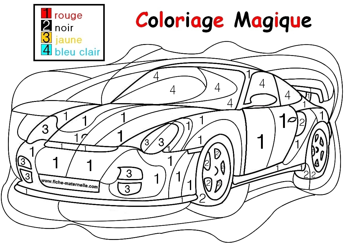 Image Coloriage magique gratuit