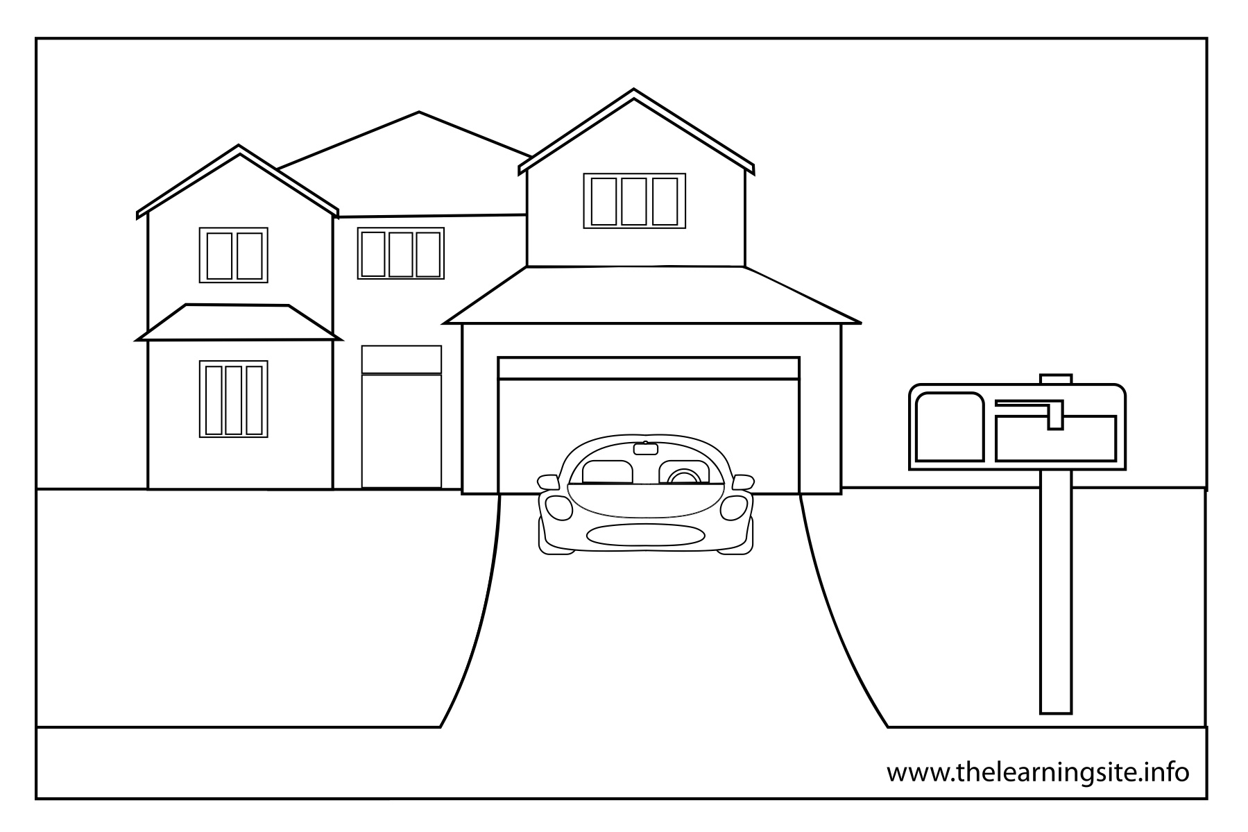 garage coloring pages printable - photo #37