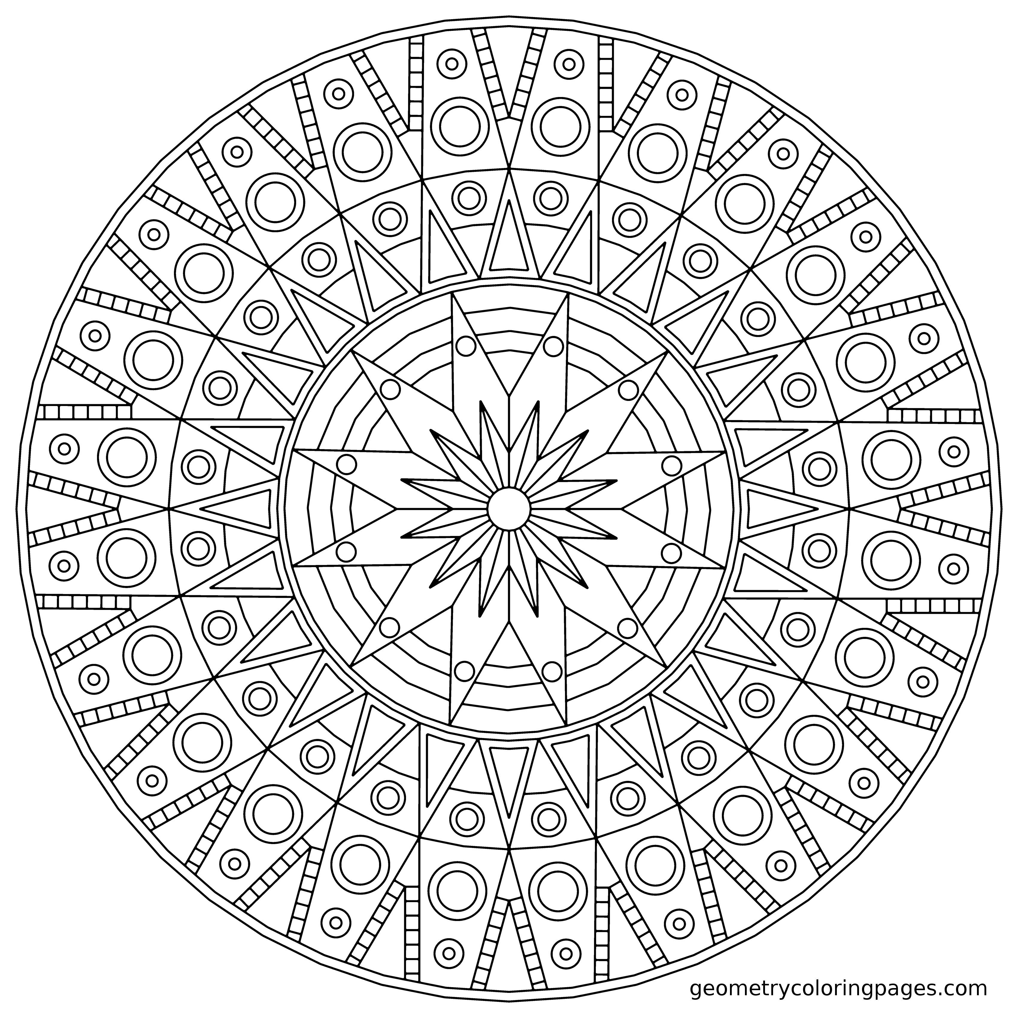 84 Dessins De Coloriage Mandala à Imprimer Sur Page 9