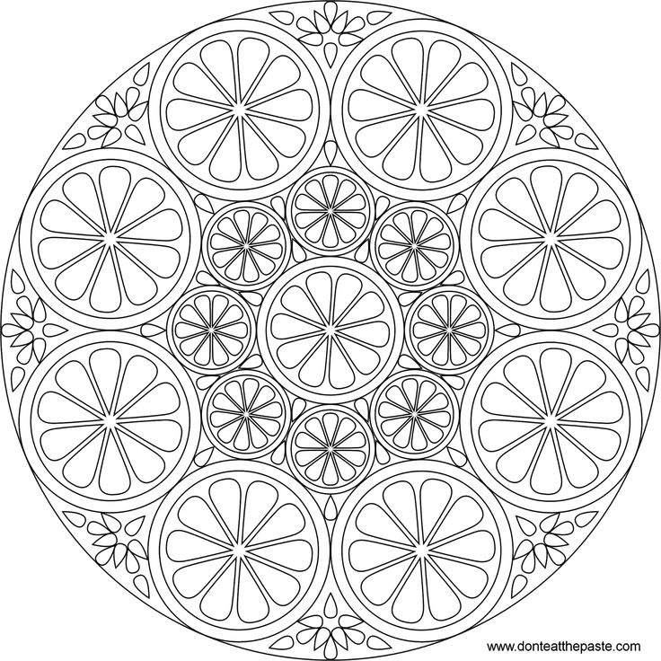 Image #21489 - Coloriage mandalas difficile gratuit