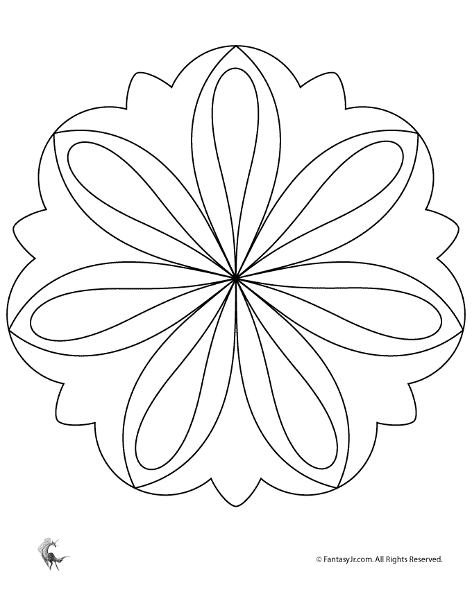 Image #21580 - Coloriage mandalas fleurs gratuit