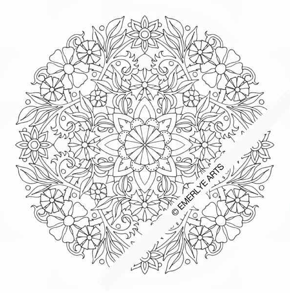 Image #21586 - Coloriage mandalas fleurs gratuit