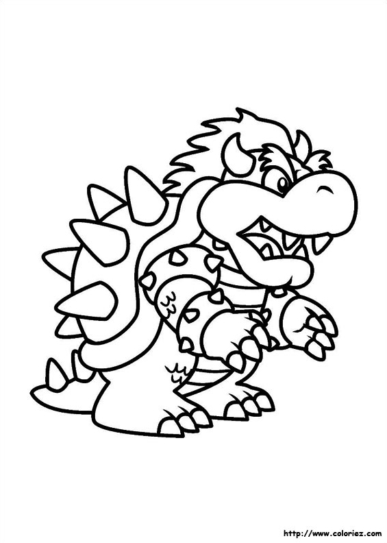 Coloriage mario bros gratuit - dessin a imprimer #222