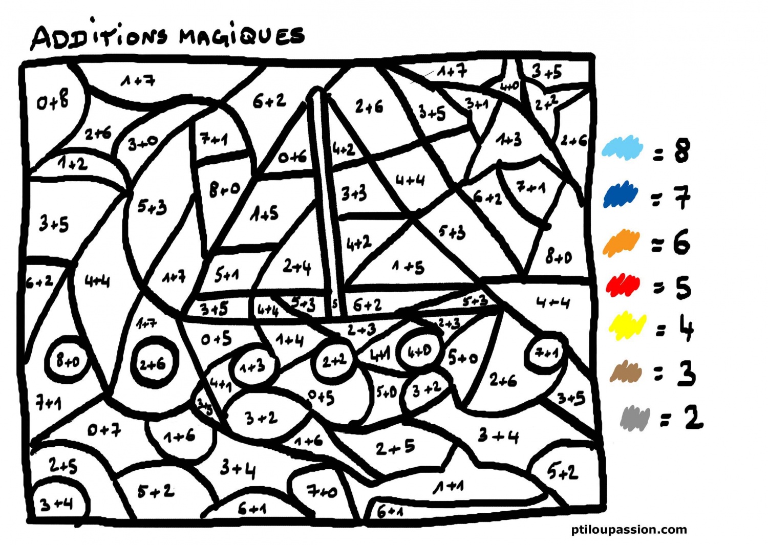 Image #21685 - Coloriage mathématique gratuit