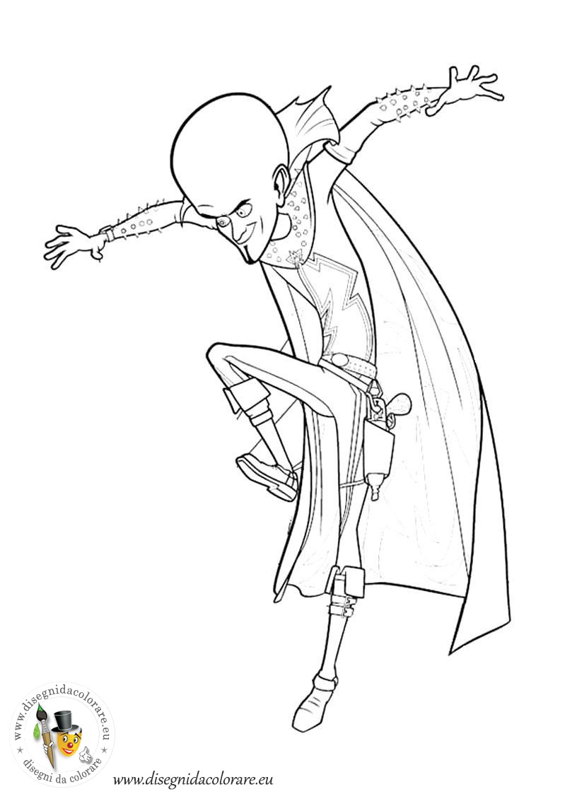 megamind minion coloring pages