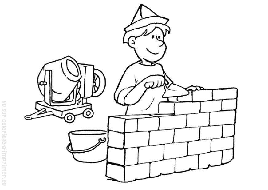 Dessin métiers à imprimer #21808 Image #21808 - Coloriage métiers gratuit