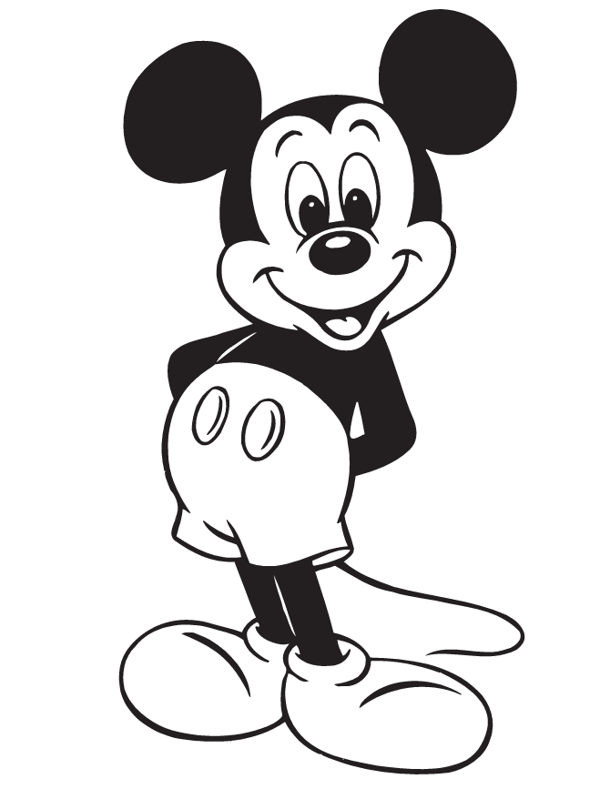 Dessin #11914 - Image de mickey mouse a dessiner