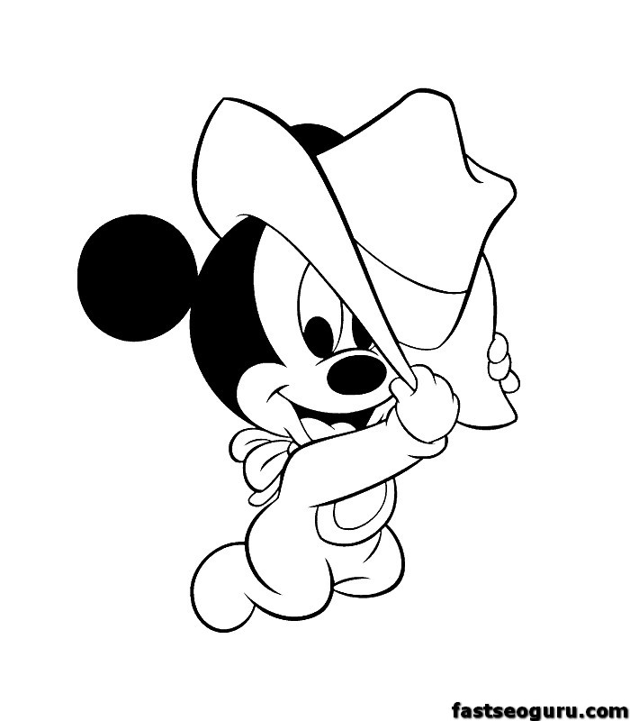 Dessin #11874 - Image de mickey mouse a dessiner