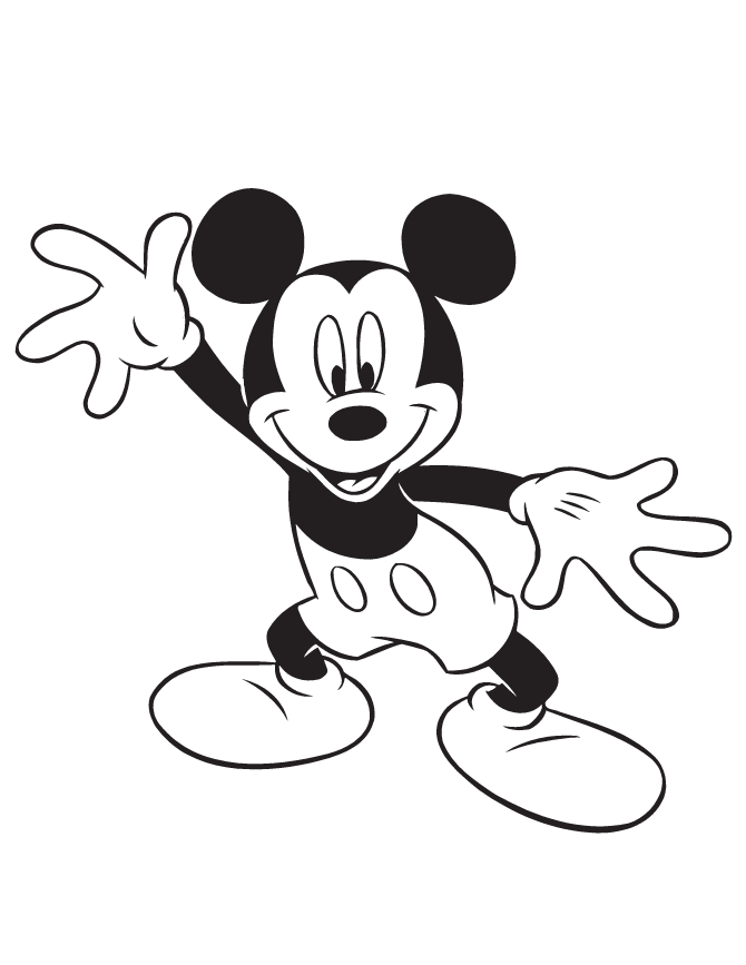 Dessin #11921 - coloriage mickey mouse a imprimer