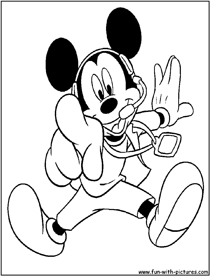 Dessin #11906 - Image amusante de mickey mouse a imprimer