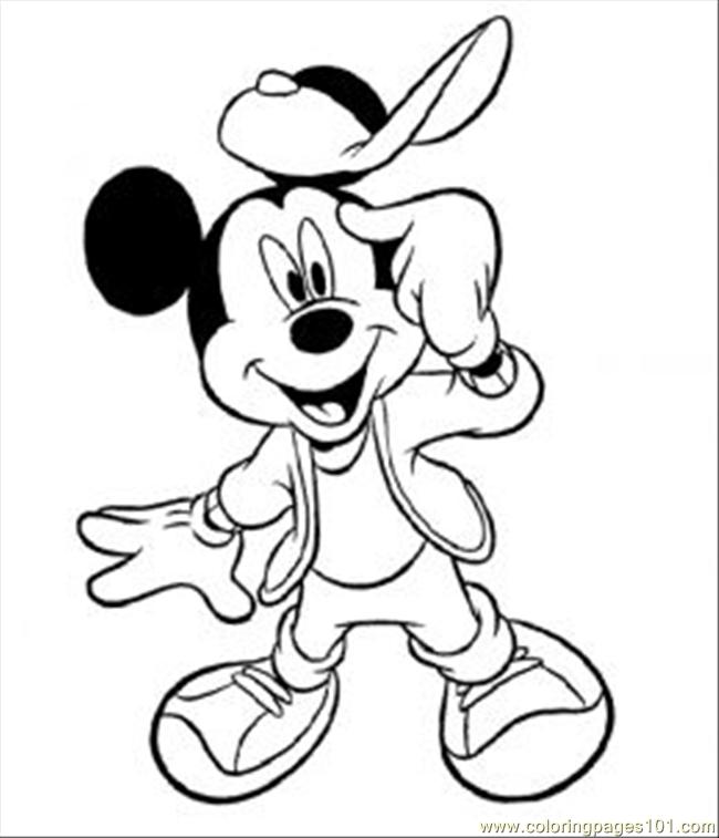 Dessin #11893 - coloriage mickey mouse à imprimer