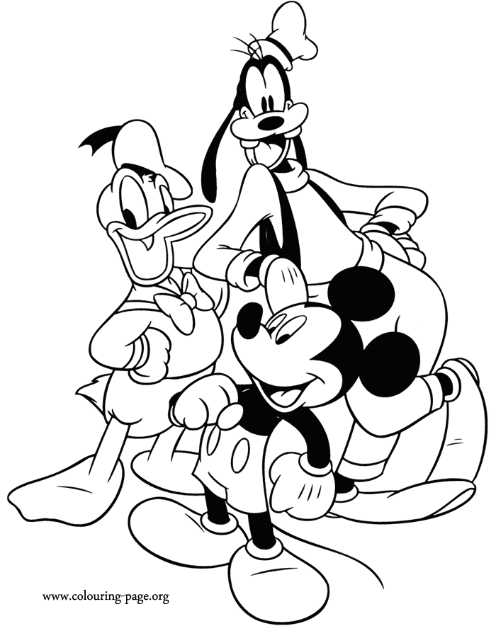Dessin #11900 - dessin gratuit de mickey mouse a colorier