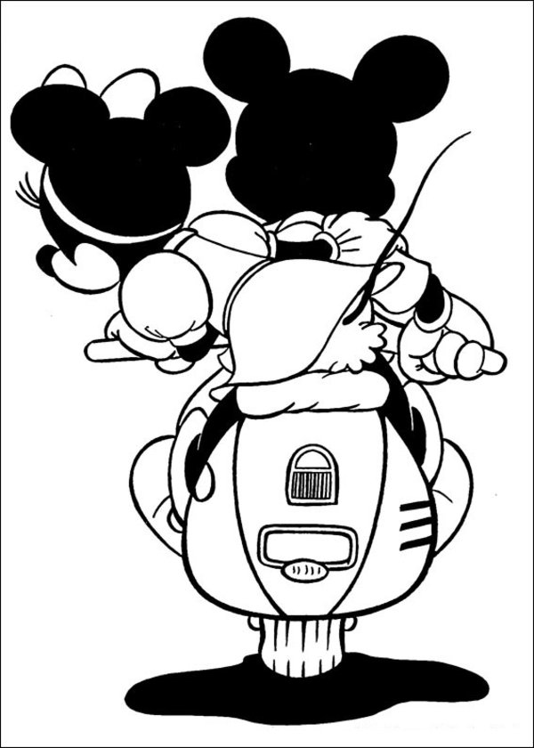 Dessin #11905 - coloriage mickey mouse