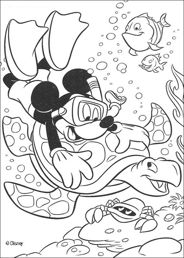 Dessin #11876 - coloriage de mickey mouse à imprimer