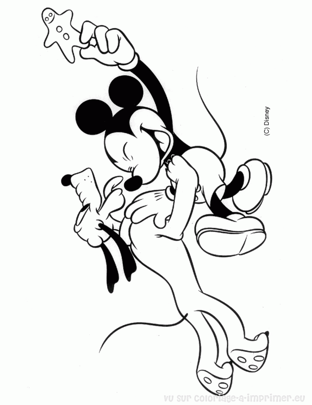 Dessin #11886 - Coloriage mickey mouse