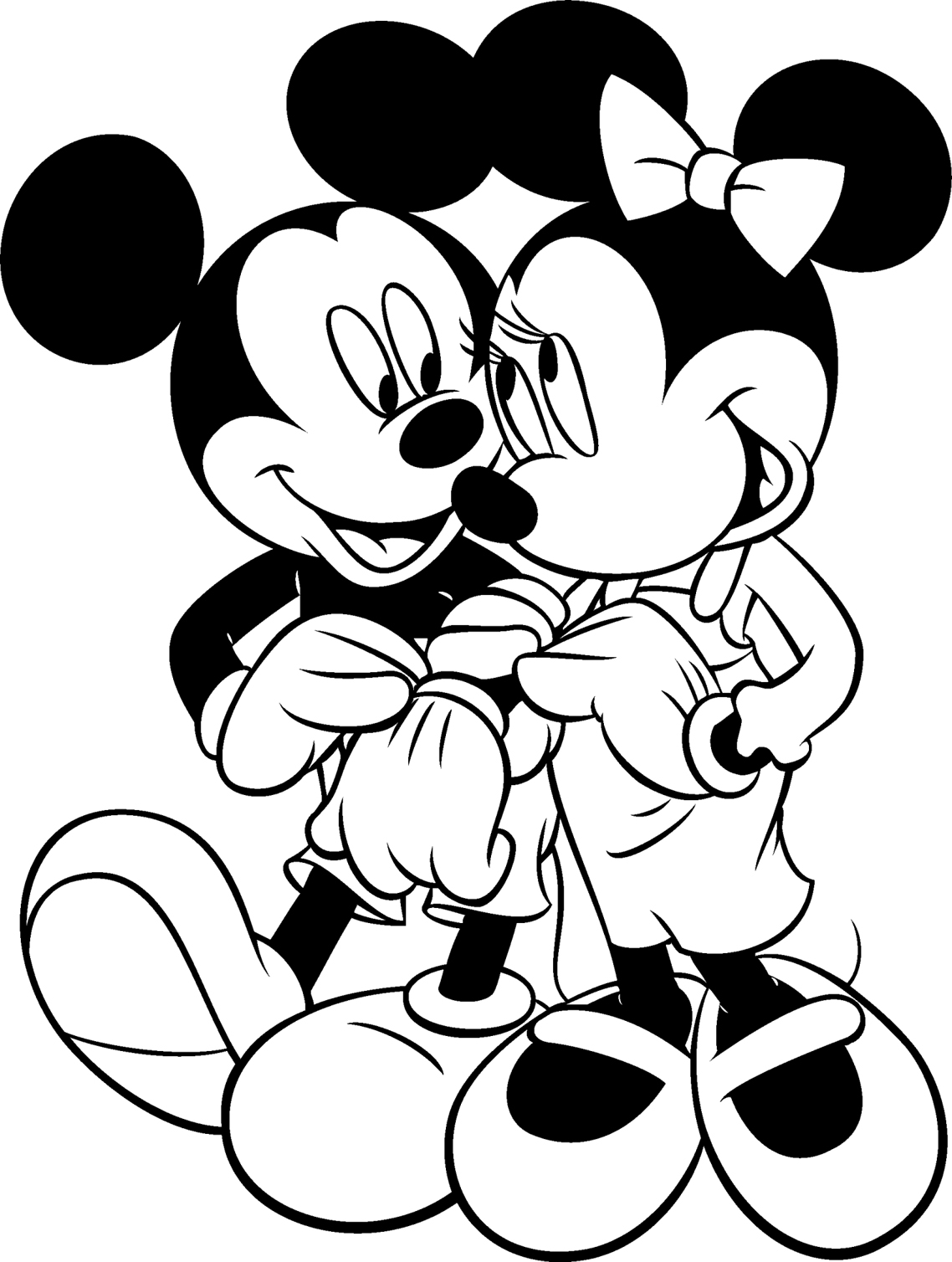 Dessin #11879 - coloriage mickey mouse a imprimer et colorier