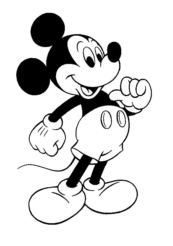 Dessin #11884 - dessin de mickey mouse imprimer et colorier