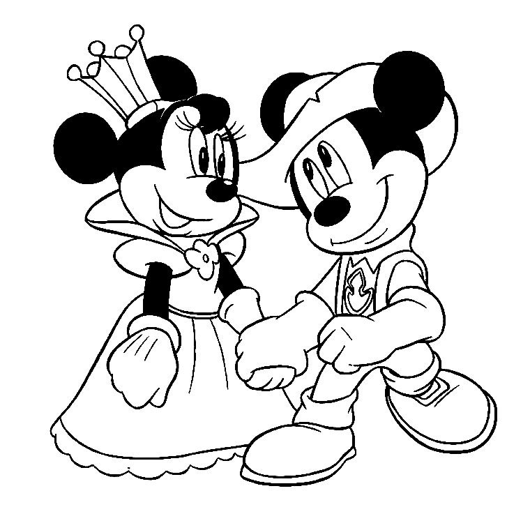 Dessin #11889 - Image de mickey mouse a imprimer et colorier