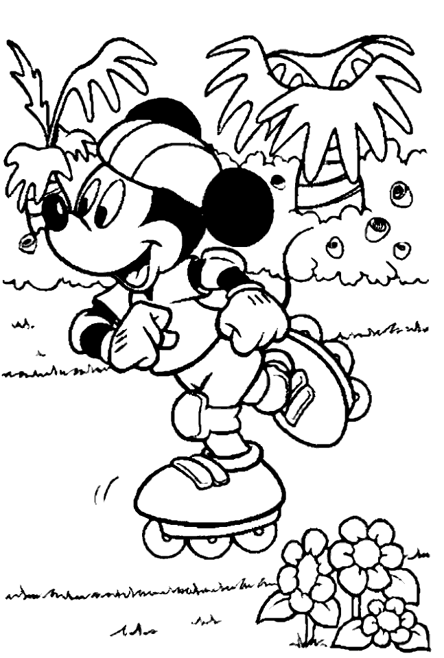 Dessin #11896 - coloriage mickey mouse