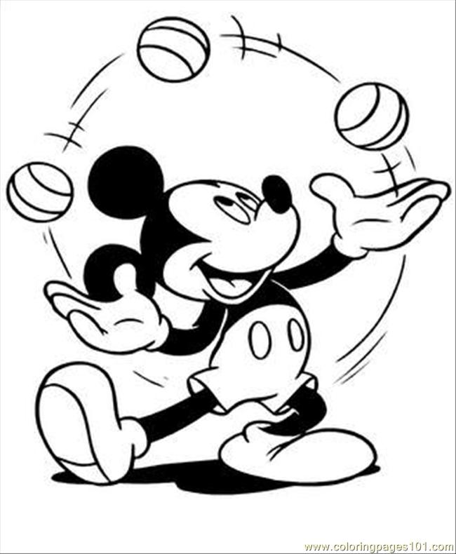 Dessin #11894 - Coloriage de mickey mouse gratuit à imprimer et colorier