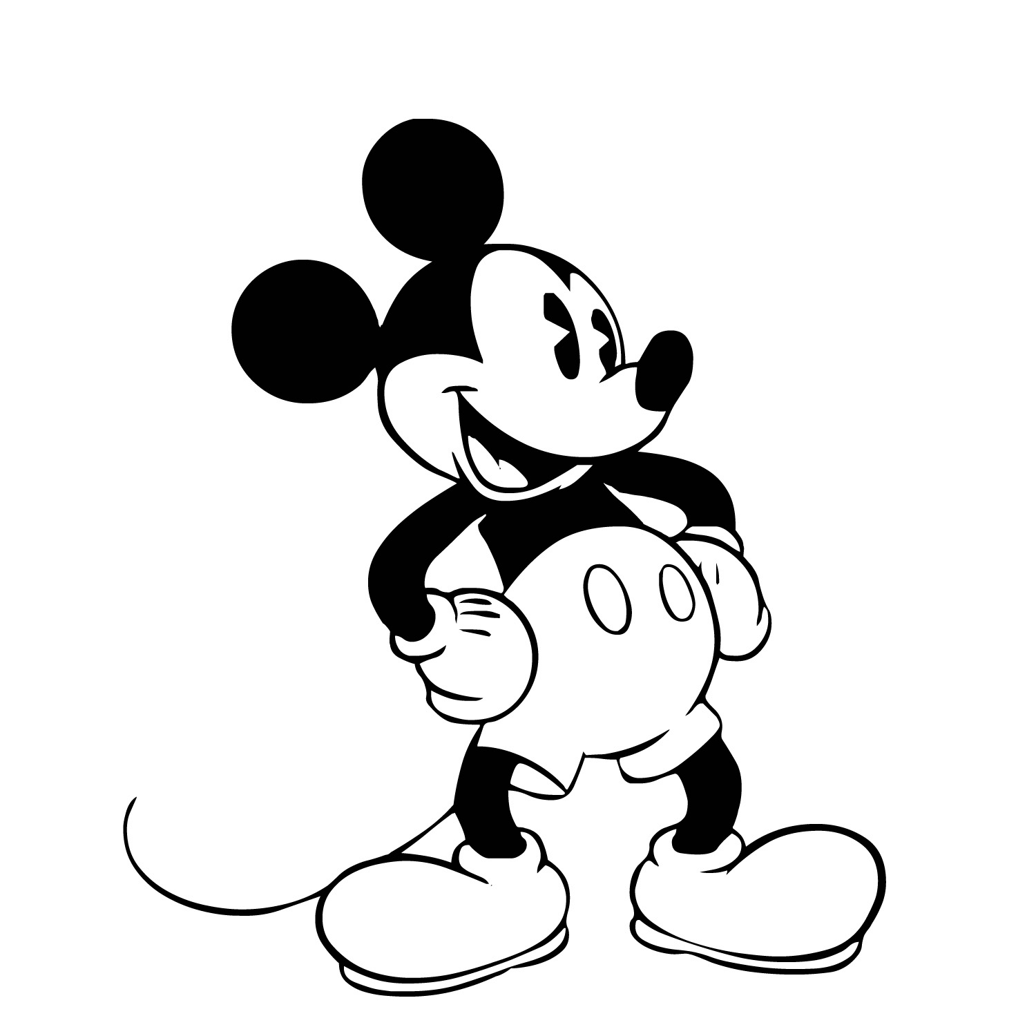 Dessin Dessin de mickey mouse gratuit a imprimer et colorier