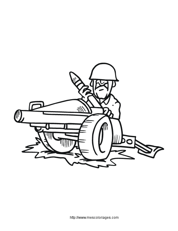 Dessin #14657 - une jolie image de militaire à colorier et imprimer