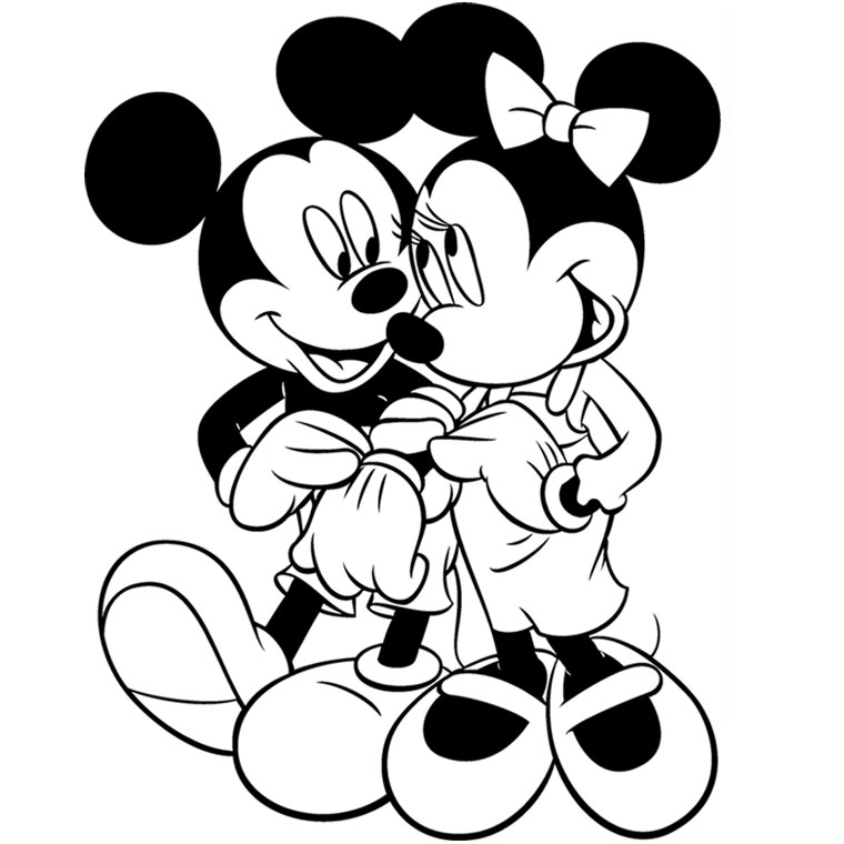 Coloriage minnie gratuit - dessin a imprimer #90