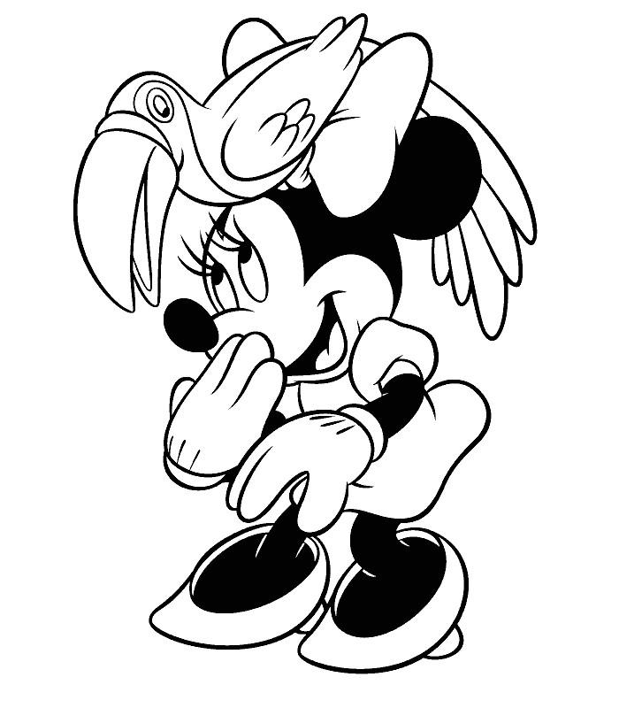 Coloriage minnie gratuit - dessin a imprimer #95