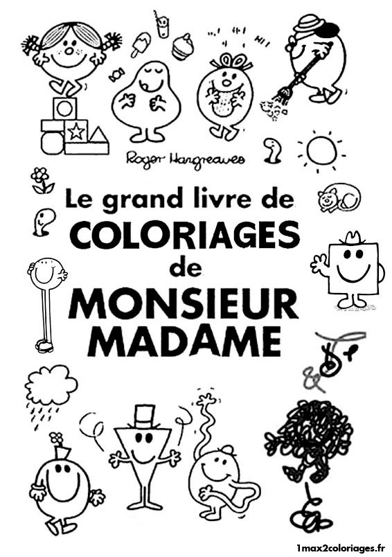 Image #25465 - Coloriage monsieur madame gratuit