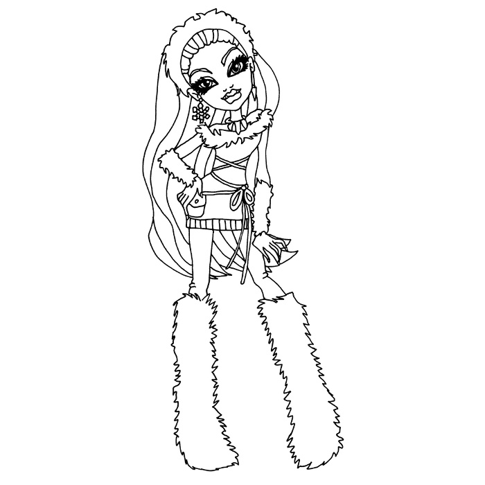 Coloriage204: imprimer coloriage monster high