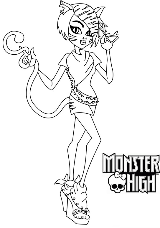 Coloriage monster high gratuit - dessin a imprimer #99