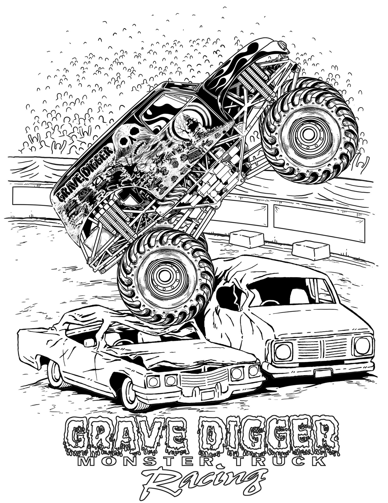 Dessin #16512 - jeux de coloriage monster truck