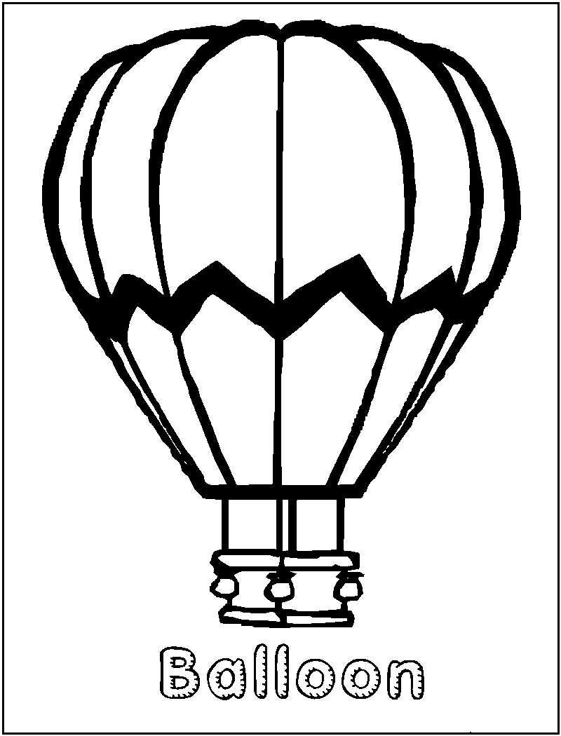 Dessin #16523 - Dessin gratuit montgolfière à imprimer