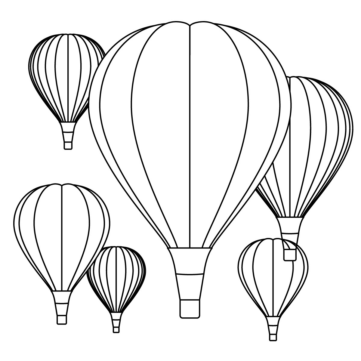 Dessin #16525 - Dessin de montgolfière