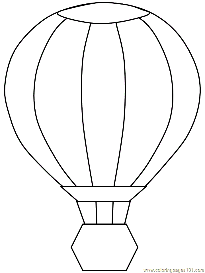 Dessin #16532 - Coloriage montgolfière a imprimer