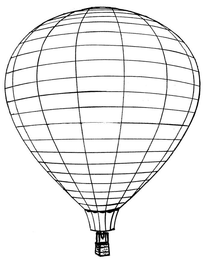 Dessin #16536 - Coloriage montgolfière