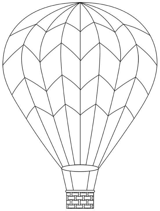 Dessin #16537 - Jeux de coloriage montgolfière