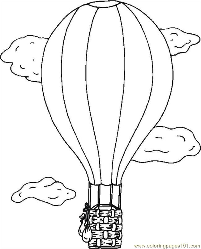 Dessin #16547 - Coloriage de montgolfière a imprimer