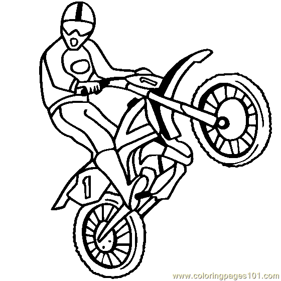 Dessin #16556 - dessin de motocross