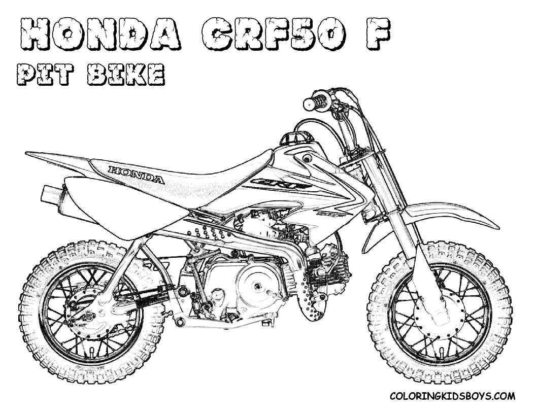 Dessin #16565 - dessin gratuit de motocross a colorier