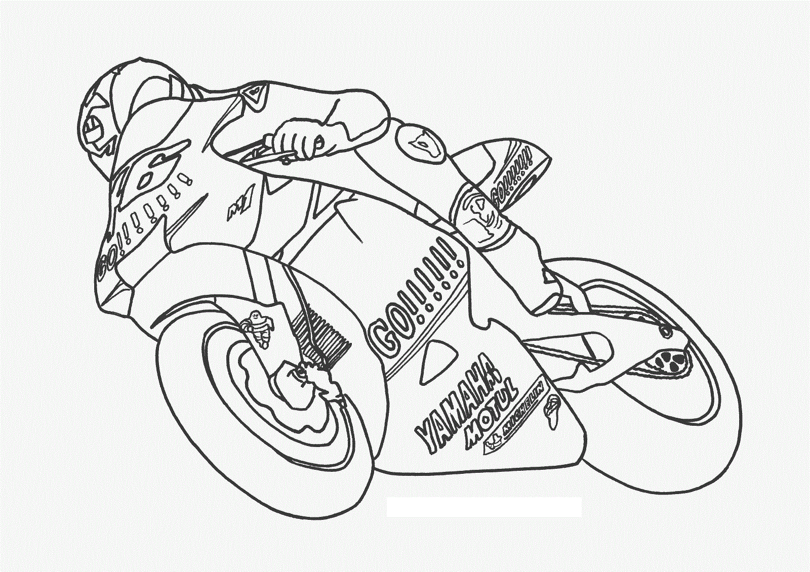 Dessin #16581 - dessin gratuit motocyclette à imprimer
