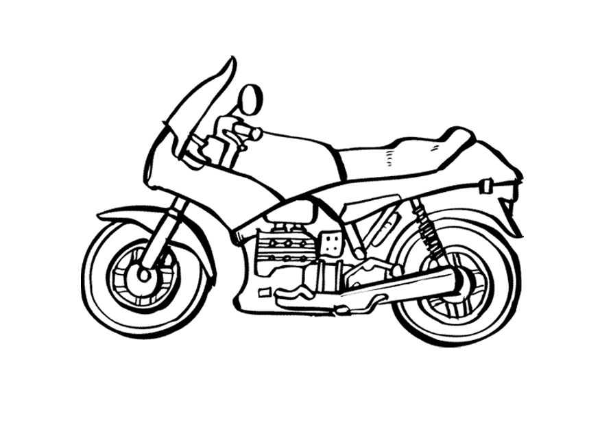 Dessin #16582 - dessin de motocyclette