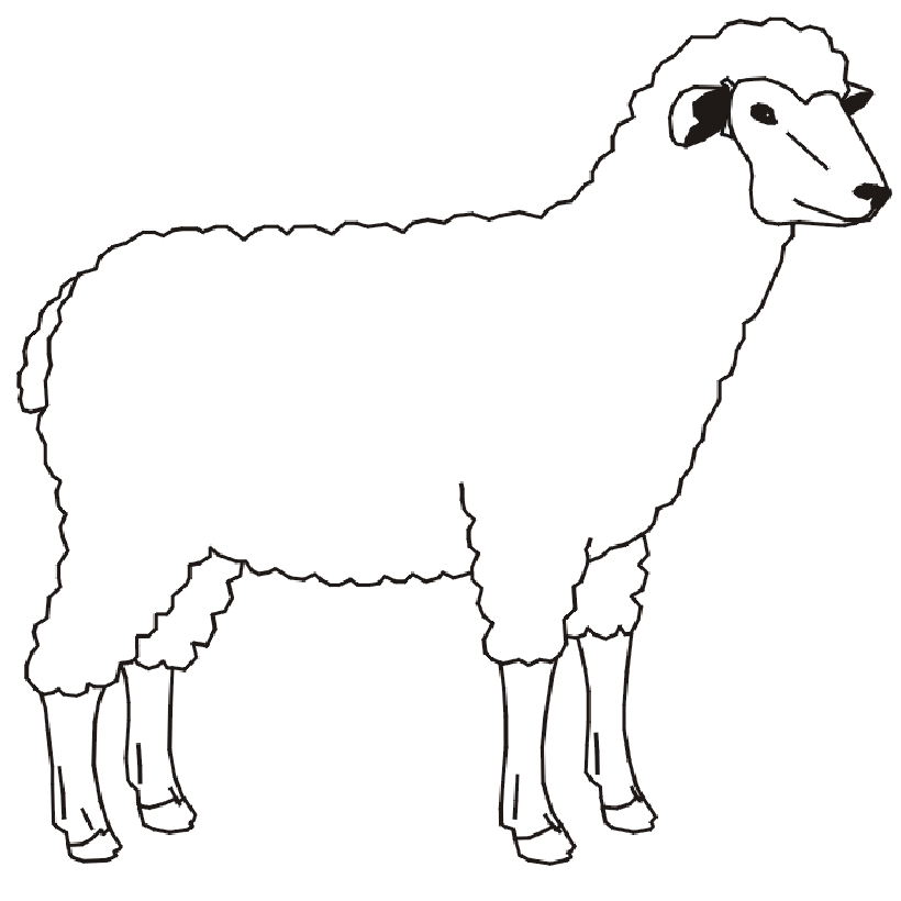 Dessin #13430 - Coloriage de mouton gratuit a imprimer