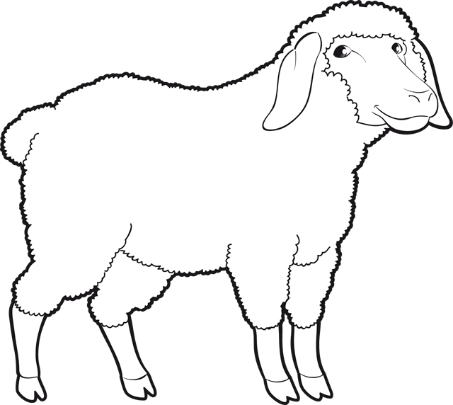 Dessin #13433 - dessin gratuit de mouton a imprimer et colorier