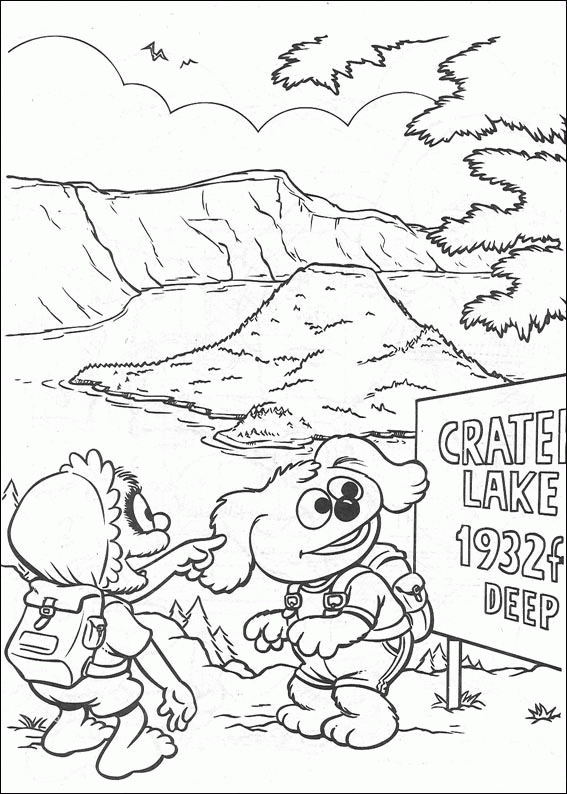Coloriage muppets gratuit - dessin a imprimer #117