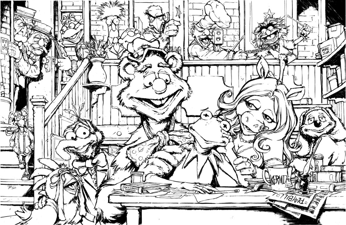 Coloriage muppets gratuit - dessin a imprimer #131