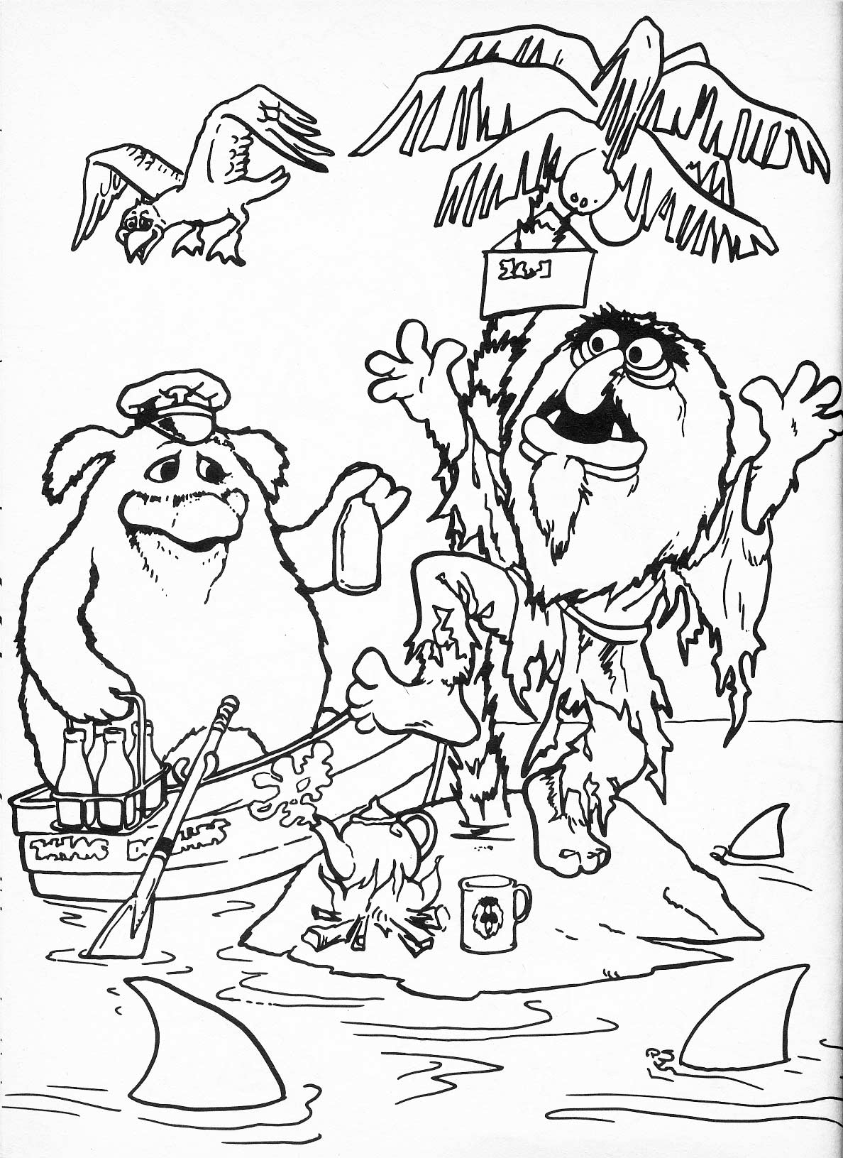Coloriage muppets gratuit - dessin a imprimer #247