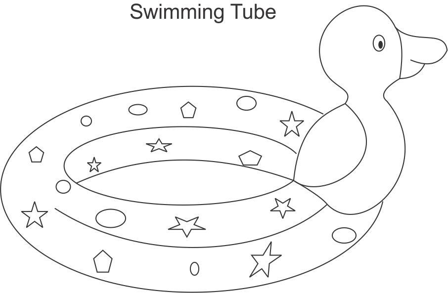 Image #17396 - Coloriage natation gratuit