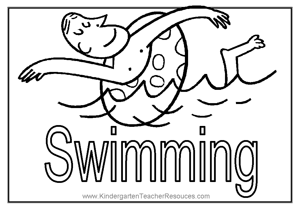 Image #17398 - Coloriage natation gratuit