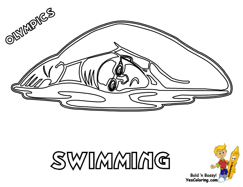 Image #17402 - Coloriage natation gratuit